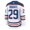 Edmonton Oilers Hockeydrakt Fanatics Premium Leon Draisaitl 2024-25 Hvit Borte - Herre